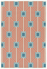 Kaleen Amalie Aml09-32 Tangerine Damask Area Rug