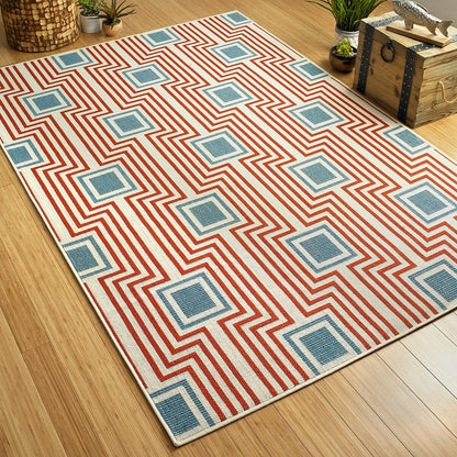 Kaleen Amalie Aml09-32 Tangerine Damask Area Rug