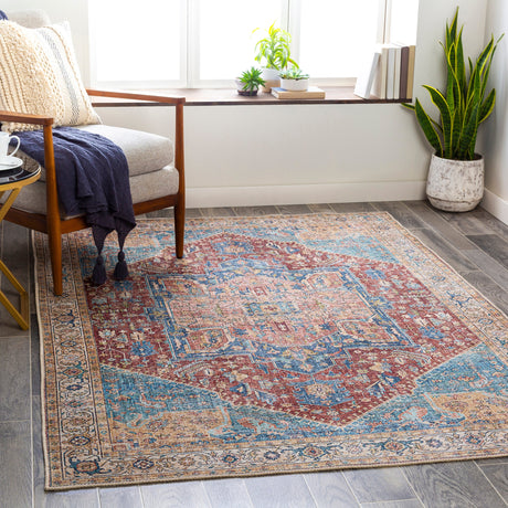 Surya Amelie Aml-2310 Burnt Orange, Beige, Bright Blue, Navy Rugs.