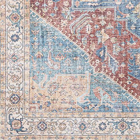 Surya Amelie Aml-2310 Burnt Orange, Beige, Bright Blue, Navy Rugs.