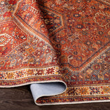 Surya Amelie Aml-2339 Burnt Orange, Saffron, Dark Brown, Brick Rugs.