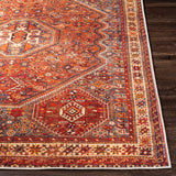 Surya Amelie Aml-2339 Burnt Orange, Saffron, Dark Brown, Brick Rugs.