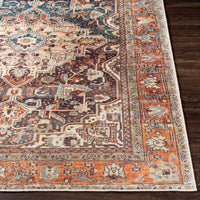 Surya Amelie Aml-2343 Charcoal, Dark Blue, Burnt Orange, Olive Area Rug