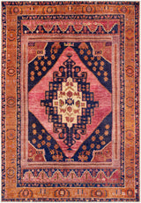 Surya Amelie Aml-2347 Dark Blue, Bright Pink, Burnt Orange, Wheat Rugs.