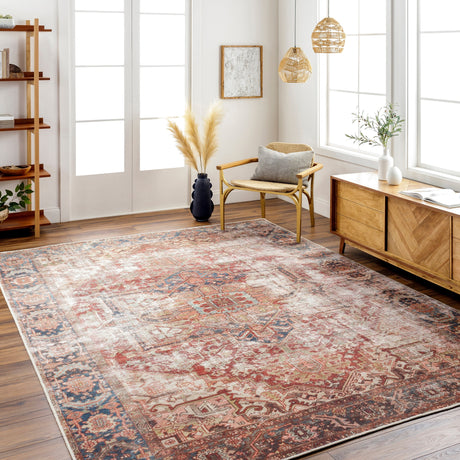 Surya Machine Washable Amelie Aml-2350 Burgundy Rug.