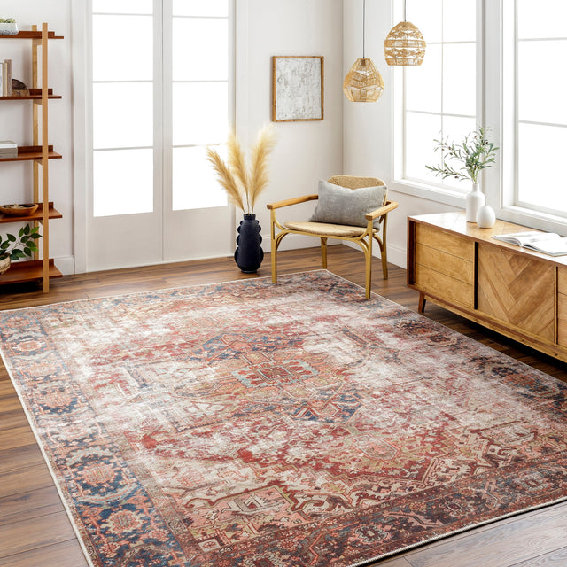 Surya Machine Washable Amelie Aml-2350 Burgundy Rug.