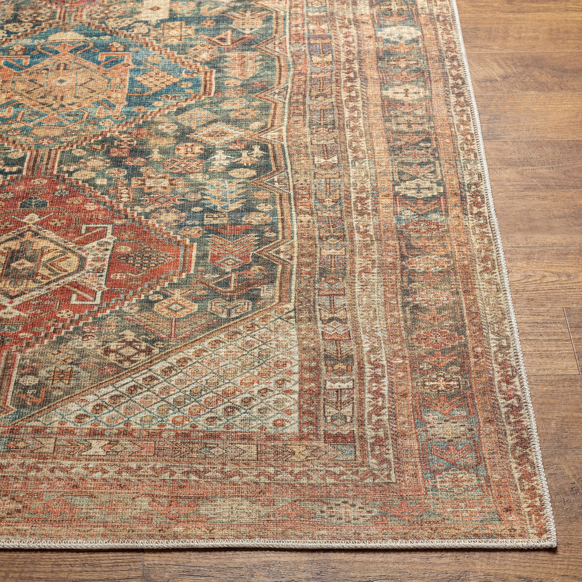 Surya Machine Washable Amelie Aml-2354 Orange Rug.
