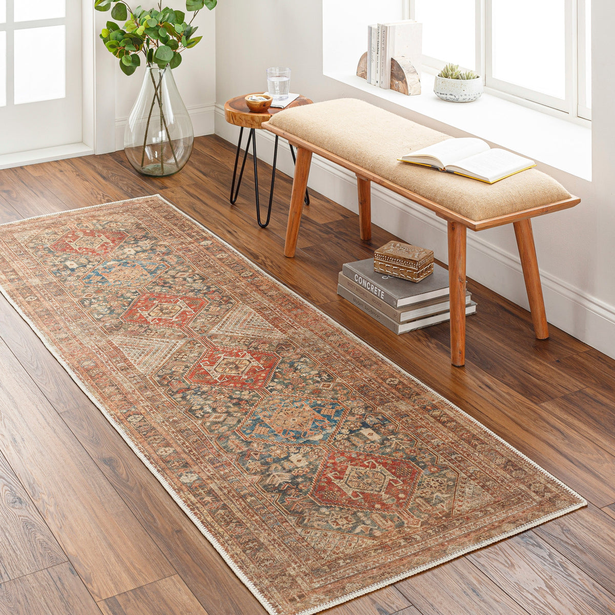 Surya Machine Washable Amelie Aml-2354 Orange Rug.