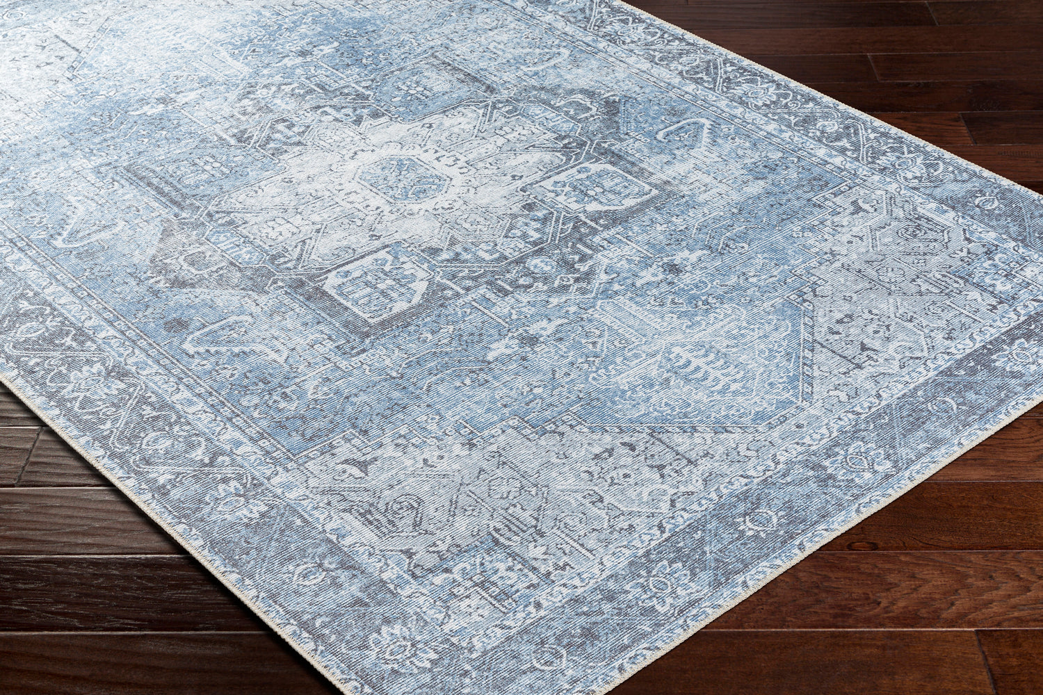 Surya Machine Washable Amelie Aml-2358 Blue Rug.