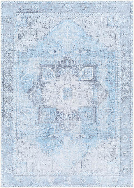 Surya Machine Washable Amelie Aml-2362 Light Blue Rug.