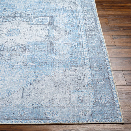 Surya Machine Washable Amelie Aml-2362 Light Blue Rug.