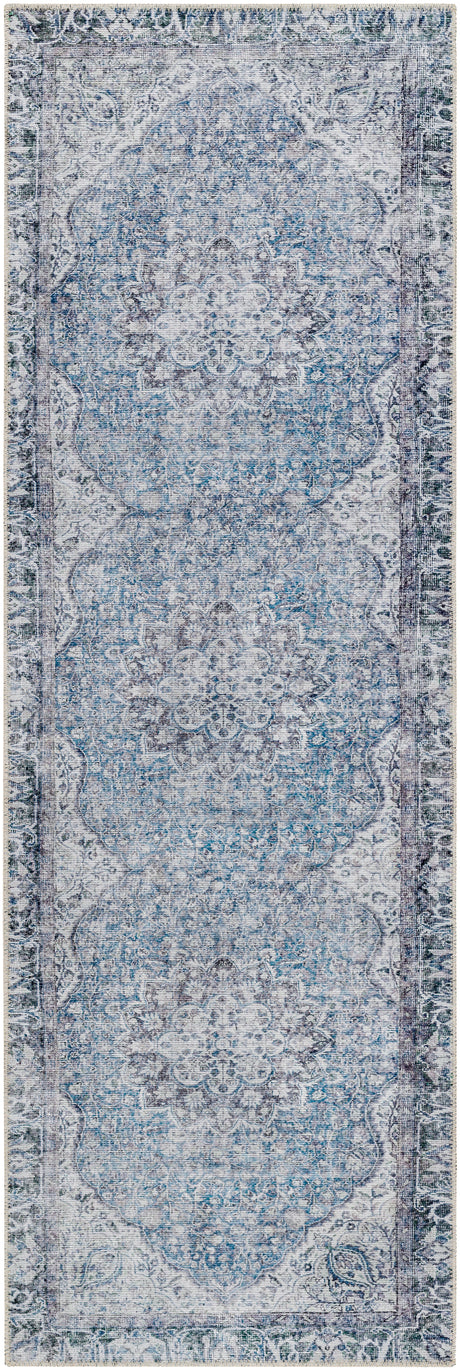 Surya Machine Washable Amelie Aml-2364 Blue Rug.