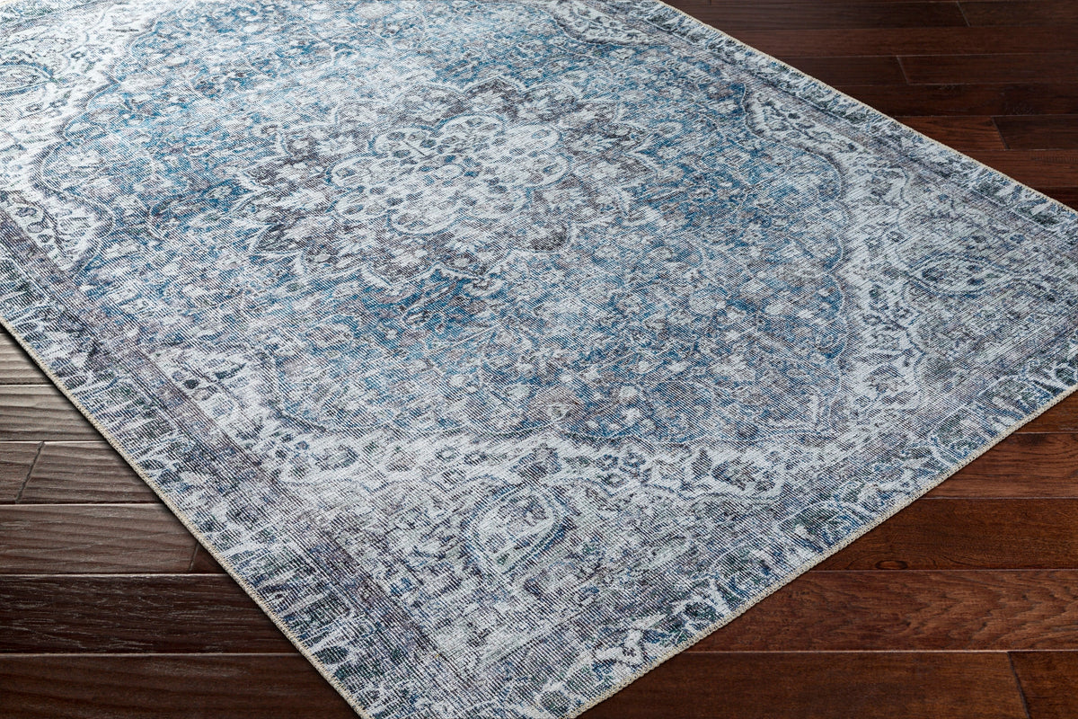 Surya Machine Washable Amelie Aml-2364 Blue Rug.