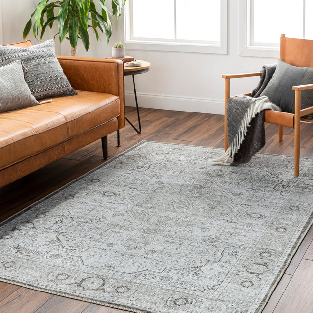 Surya Machine Washable Amelie Aml-2368 Grey Rug.