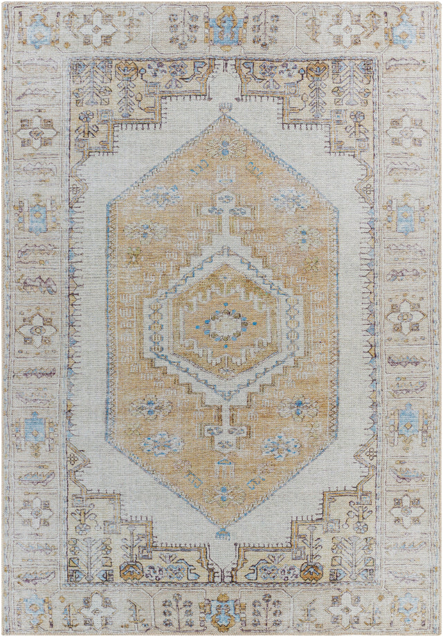 Surya Machine Washable Amelie Aml-2369 Tan & Ivory Rug.