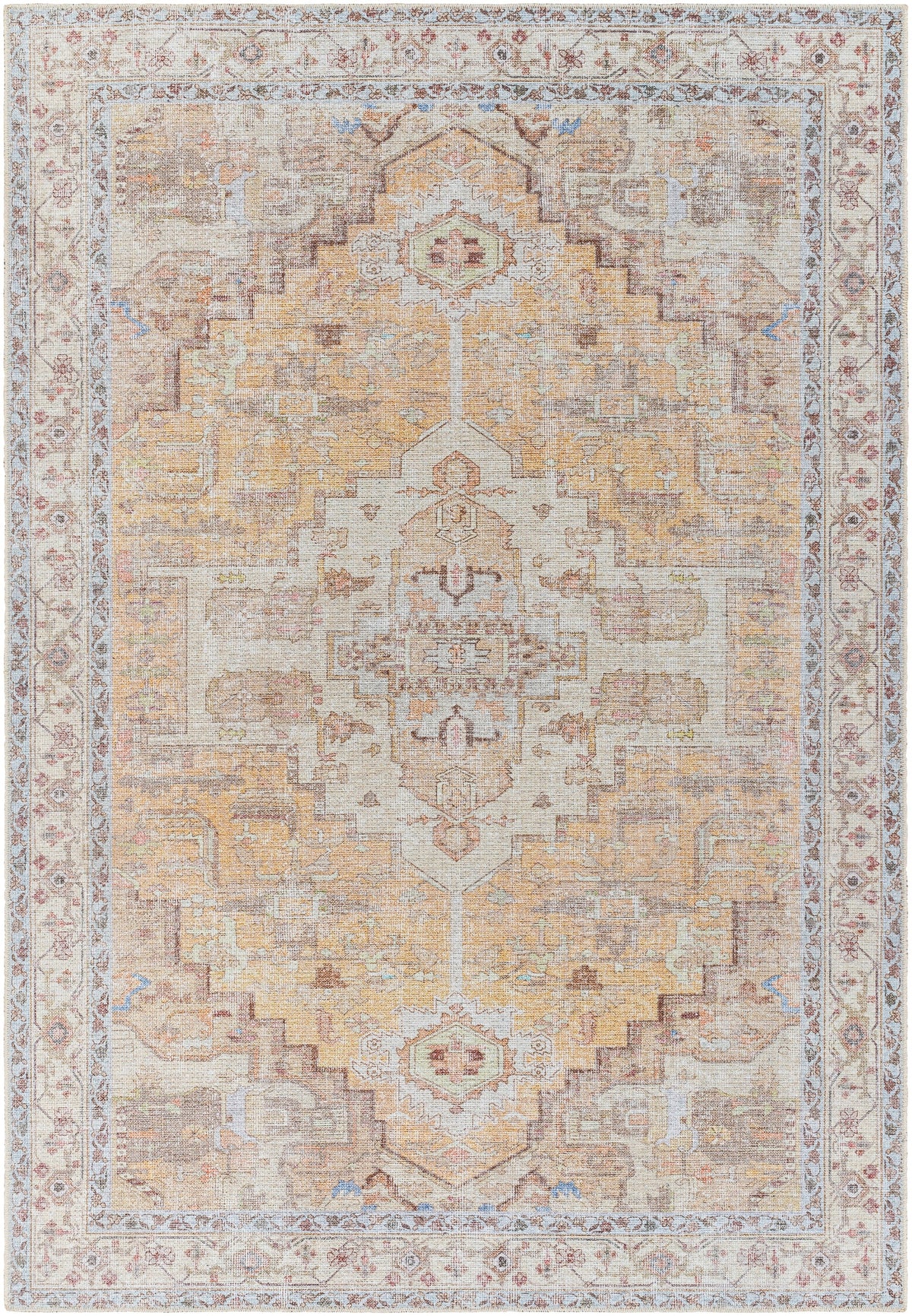 Surya Machine Washable Amelie Aml-2373 Orange Rug.