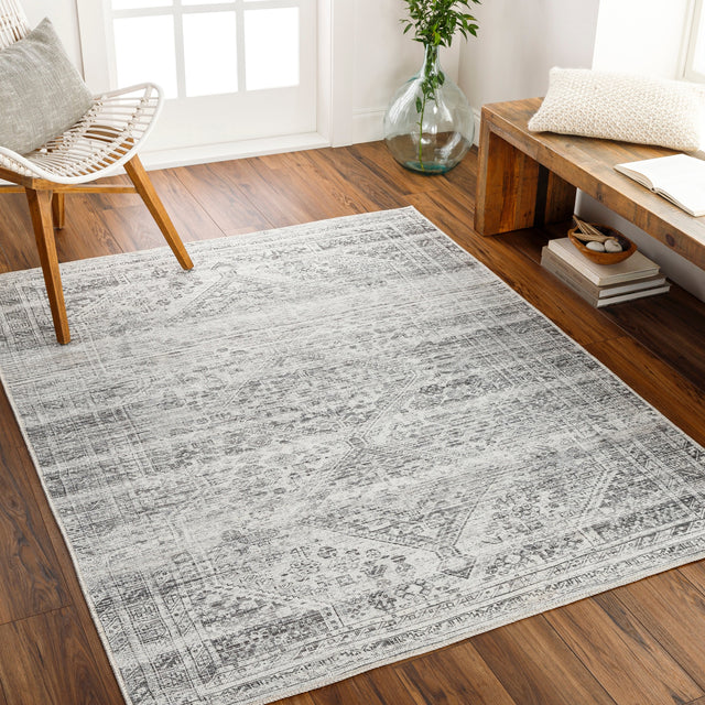 Surya Machine Washable Amelie Aml-2381 Grey Rug.