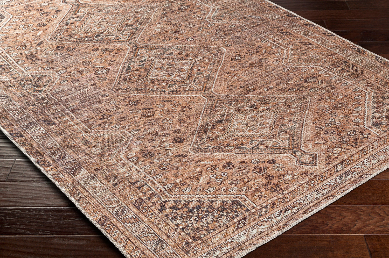 Surya Machine Washable Amelie Aml-2384 Orange Rug.