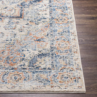 Surya Amore Amo-2301 Navy, Denim, Burnt Orange, Light Gray Area Rug