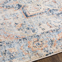 Surya Amore Amo-2301 Navy, Denim, Burnt Orange, Light Gray Area Rug