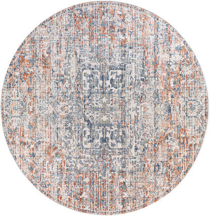 Surya Amore Amo-2303 Navy, Denim, Medium Gray, Burnt Orange Area Rug