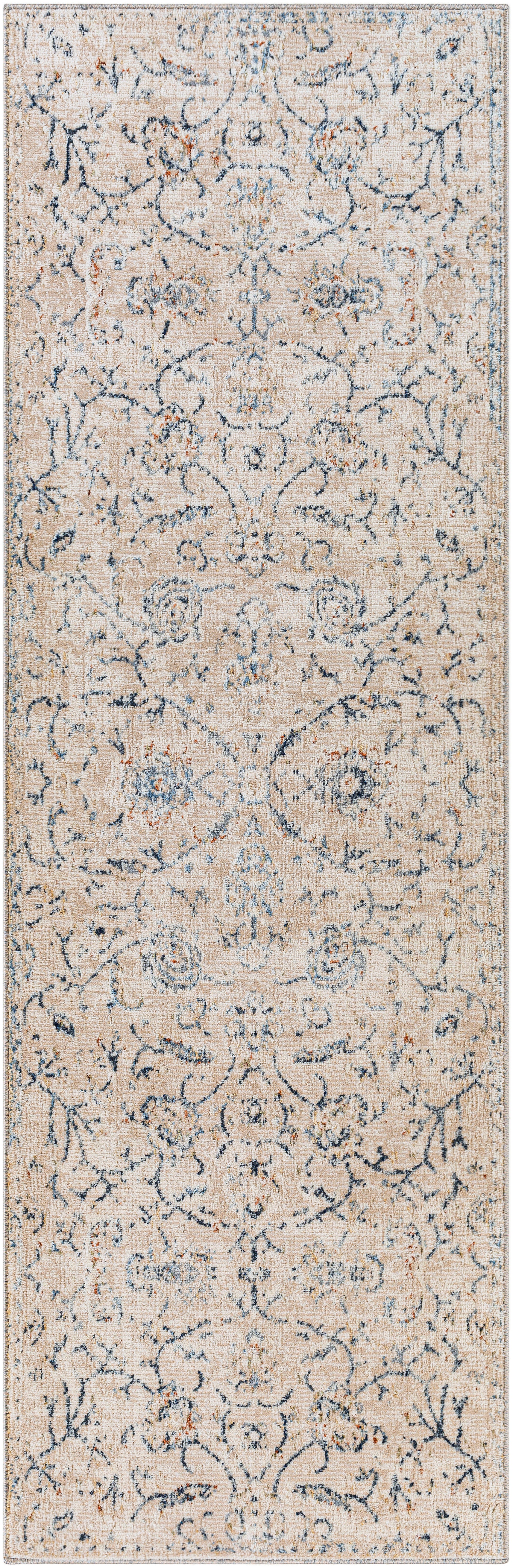 Surya Amore Amo-2305 Navy, Denim, Medium Gray, Burnt Orange Area Rug