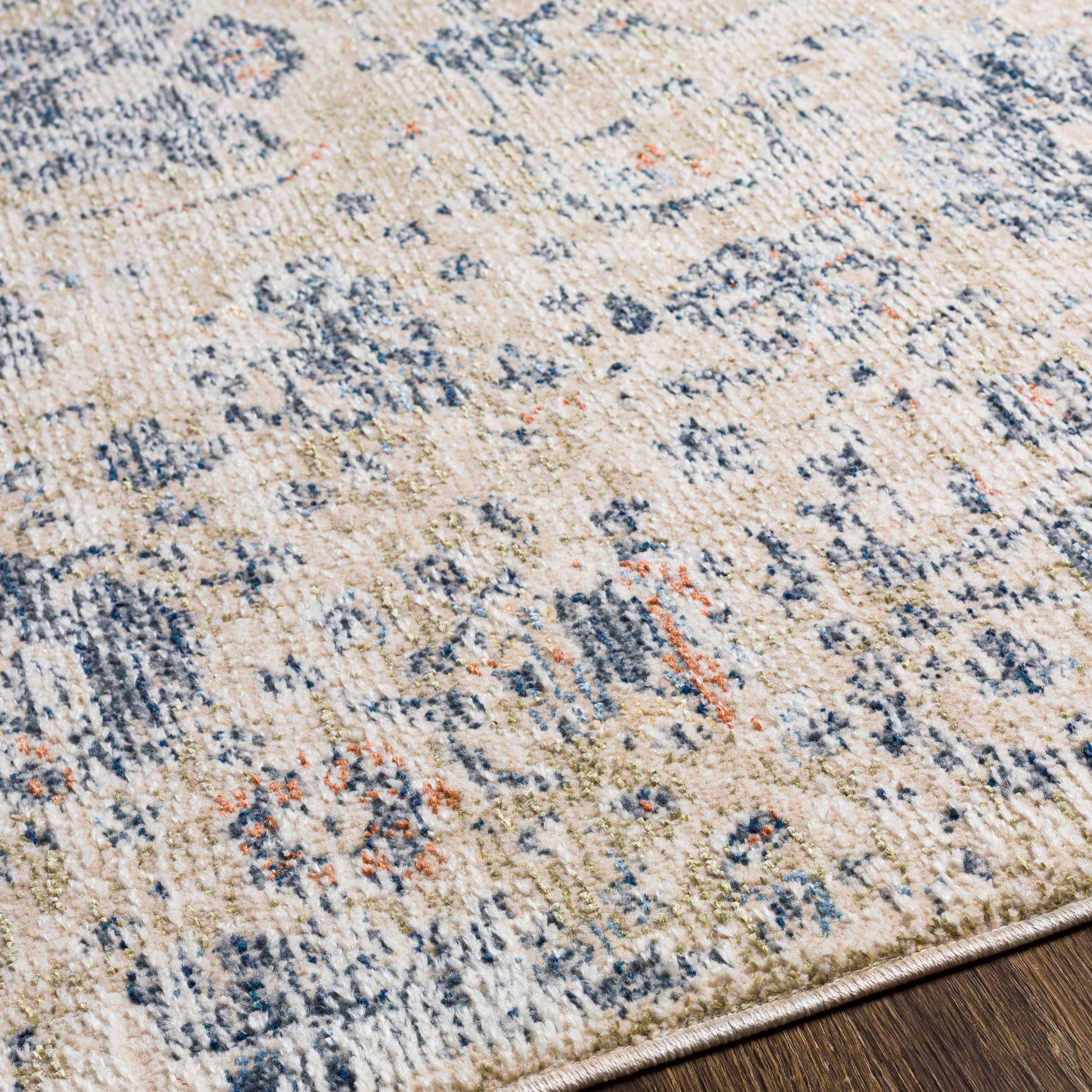 Surya Amore Amo-2307 Navy, Denim, Taupe, Beige Area Rug