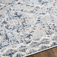 Surya Amore Amo-2308 Navy, Denim, Medium Gray, Burnt Orange Area Rug