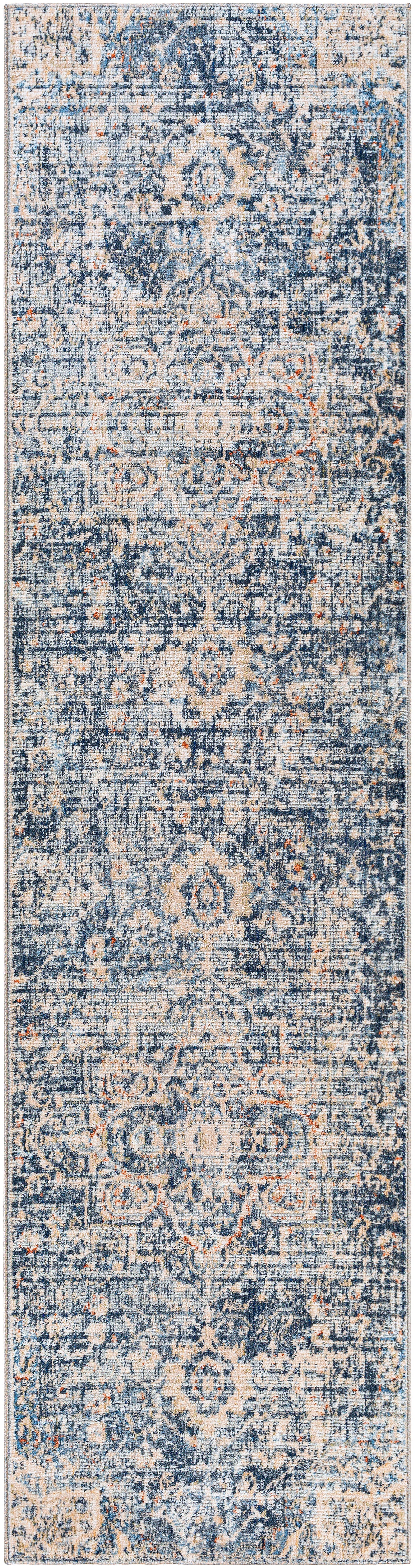 Surya Amore Amo-2310 Navy, Denim, Burnt Orange, Taupe Area Rug