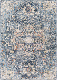 Surya Amore Amo-2310 Navy, Denim, Burnt Orange, Taupe Area Rug