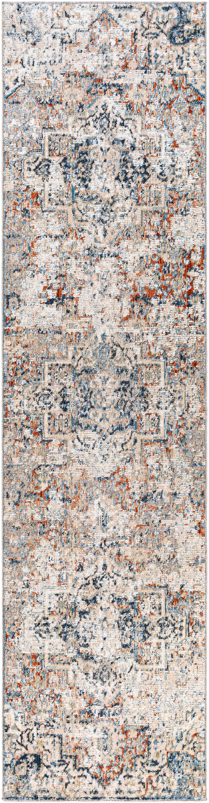 Surya Amore Amo-2311 Navy, Denim, Taupe, Burnt Orange Area Rug