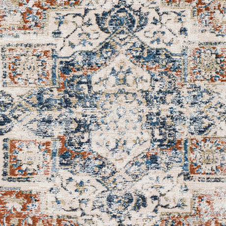 Surya Amore Amo-2311 Navy, Denim, Taupe, Burnt Orange Rugs.