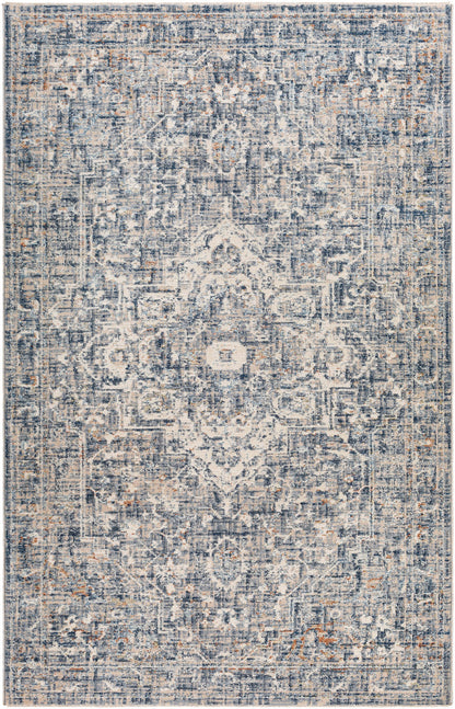 Surya Amore Amo-2326 Dark Blue, Charcoal, Gray, Light Gray Area Rug