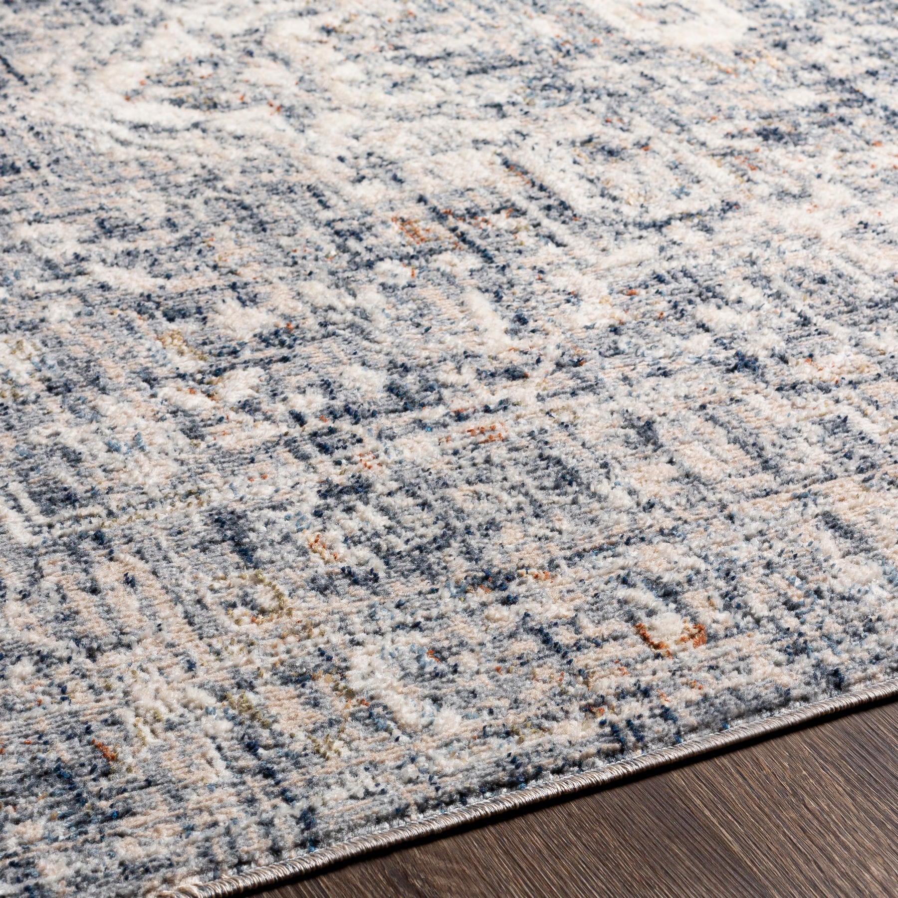 Surya Amore Amo-2326 Dark Blue, Charcoal, Gray, Light Gray Area Rug