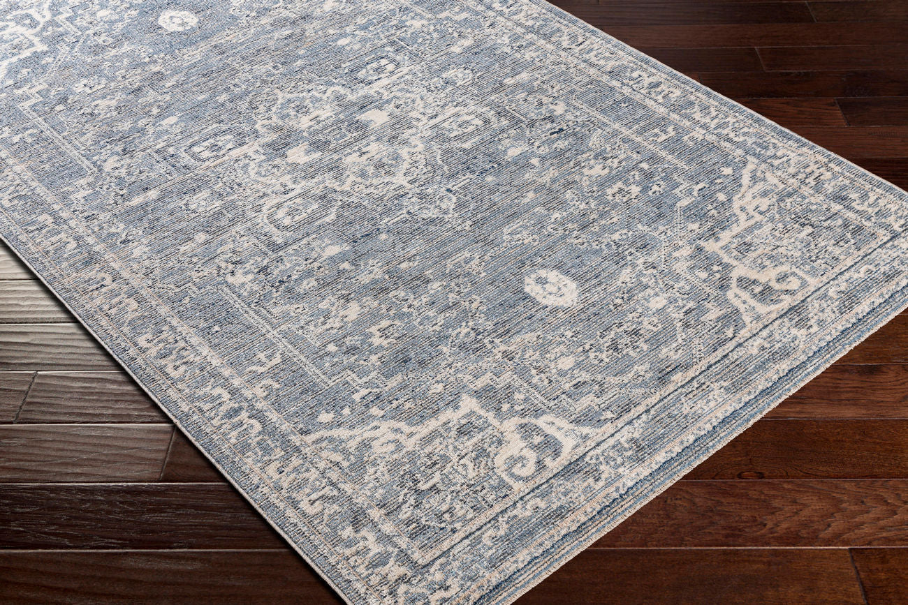 Surya Amore Amo-2327 Denim, Dark Blue, Gray, Light Gray Area Rug