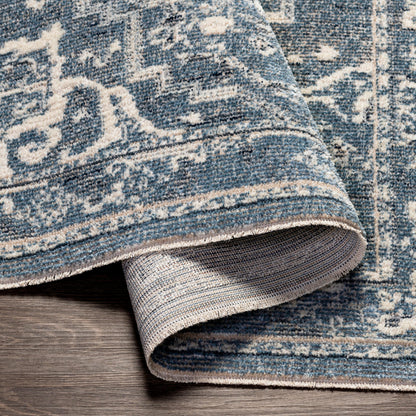 Surya Amore Amo-2327 Denim, Dark Blue, Gray, Light Gray Area Rug