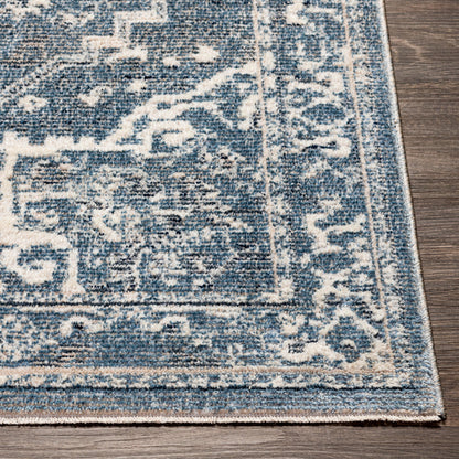 Surya Amore Amo-2327 Denim, Dark Blue, Gray, Light Gray Area Rug