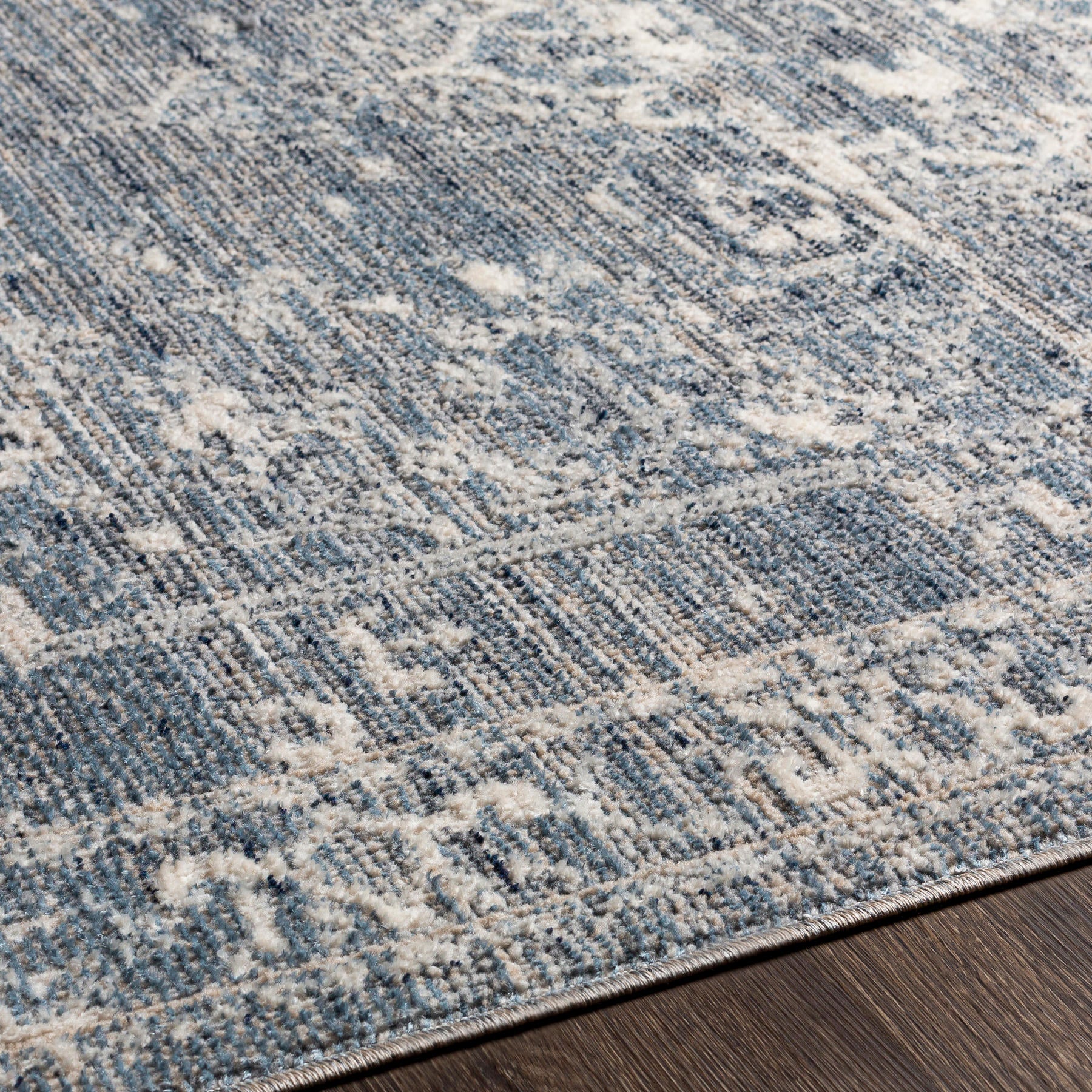 Surya Amore Amo-2327 Denim, Dark Blue, Gray, Light Gray Area Rug