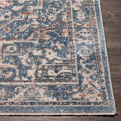 Surya Amore Amo-2328 Denim, Dark Blue, Gray, Light Gray Area Rug