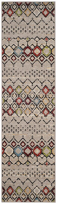 Safavieh Amsterdam Ams108G Light Grey / Multi Area Rug