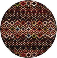 Safavieh Amsterdam Ams108P Black / Multi Area Rug