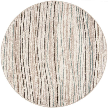 Safavieh Amsterdam Ams111A Cream / Beige Striped Area Rug