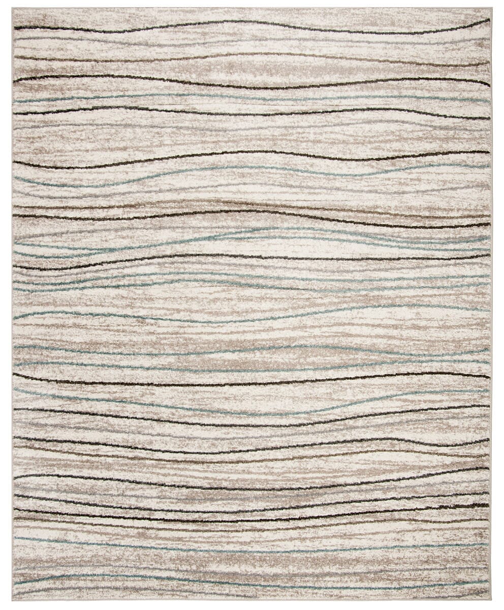 Safavieh Amsterdam Ams111A Cream / Beige Striped Area Rug