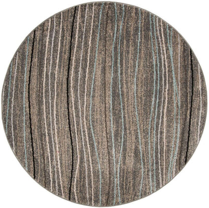 Safavieh Amsterdam Ams111G Silver / Beige Striped Area Rug