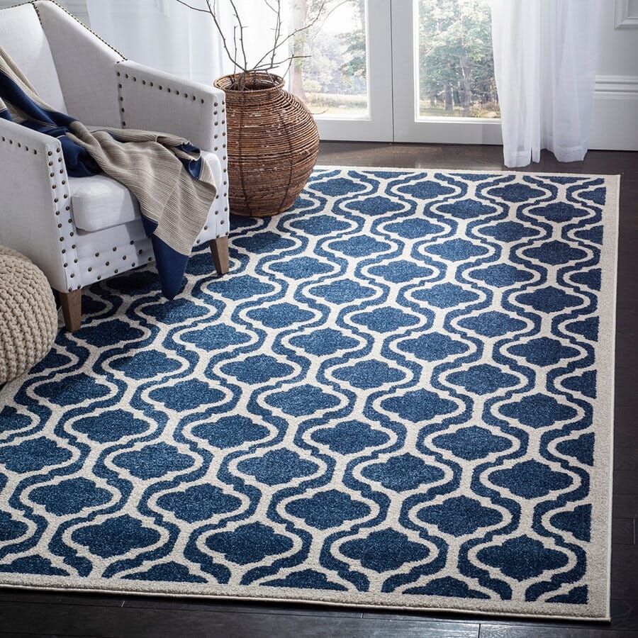 Safavieh Amherst Amt402P Navy / Beige Geometric Area Rug