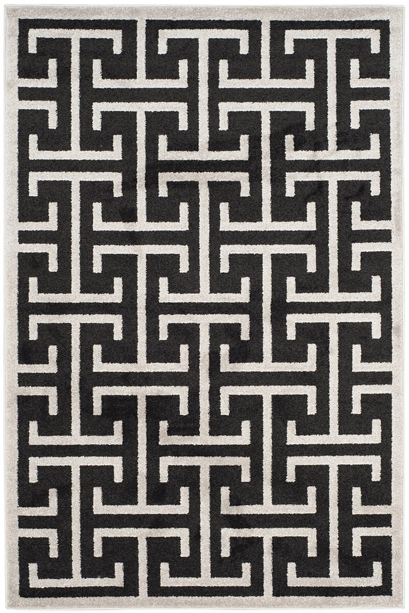 Safavieh Amherst Amt404G Anthracite / Light Grey Geometric Area Rug