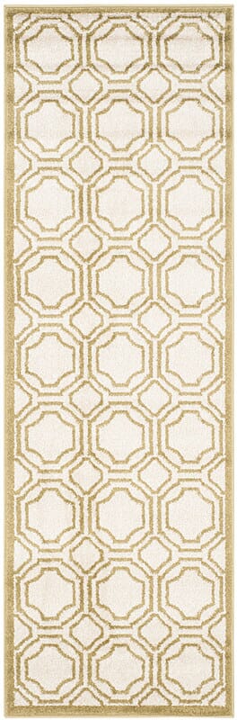 Safavieh Amherst Amt411A Ivory / Light Green Geometric Area Rug