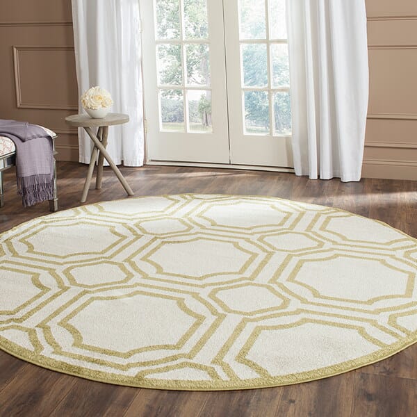 Safavieh Amherst Amt411A Ivory / Light Green Geometric Area Rug