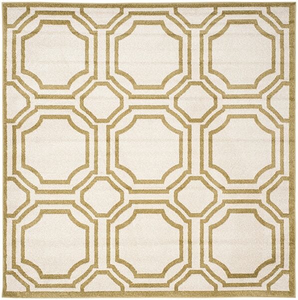 Safavieh Amherst Amt411A Ivory / Light Green Geometric Area Rug