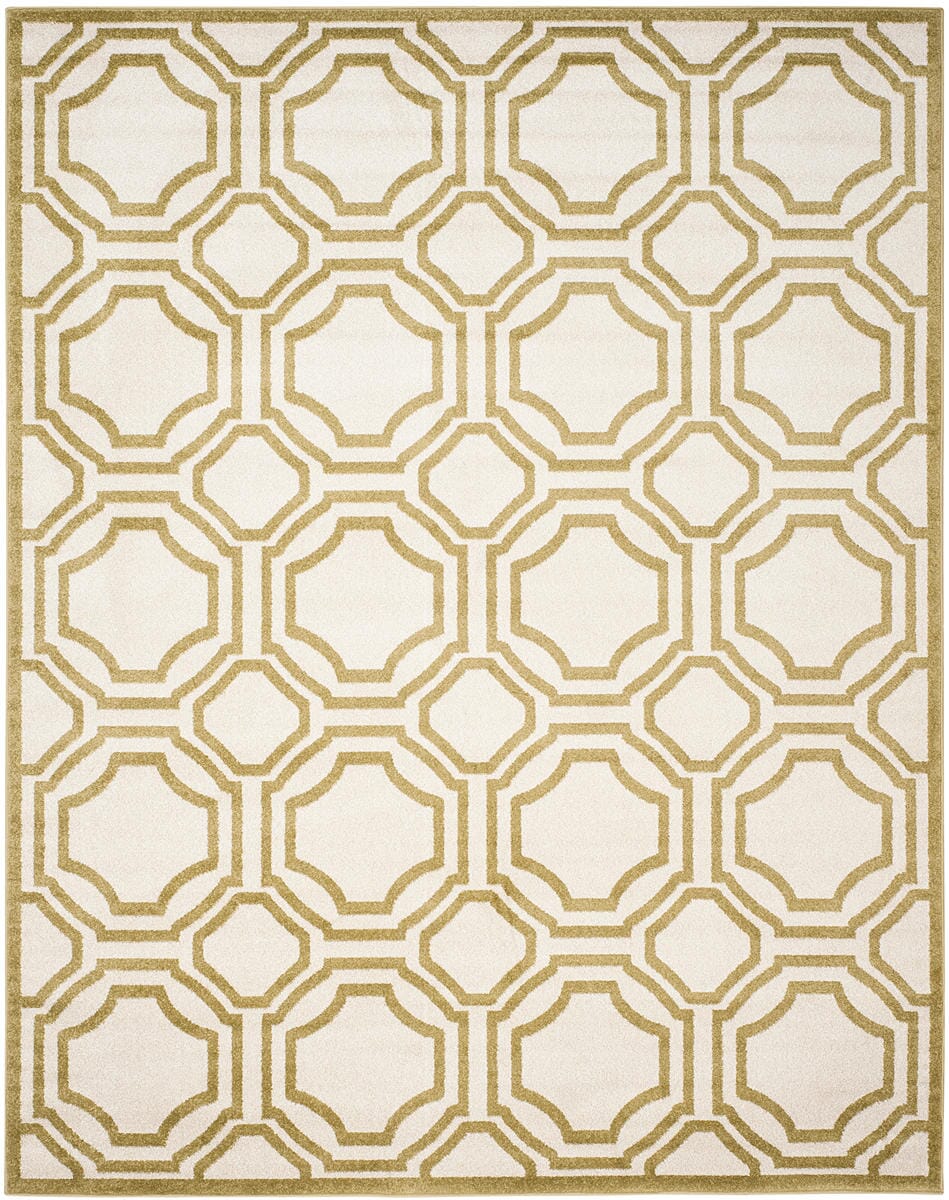 Safavieh Amherst Amt411A Ivory / Light Green Geometric Area Rug